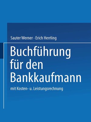 cover image of Buchführung für den Bankkaufmann